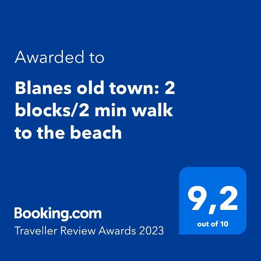 Apartment Blanes Old Town: 2 Blocks/2 Min Walk To The Beach